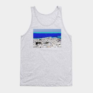 Greek Village By The Sea Tank Top